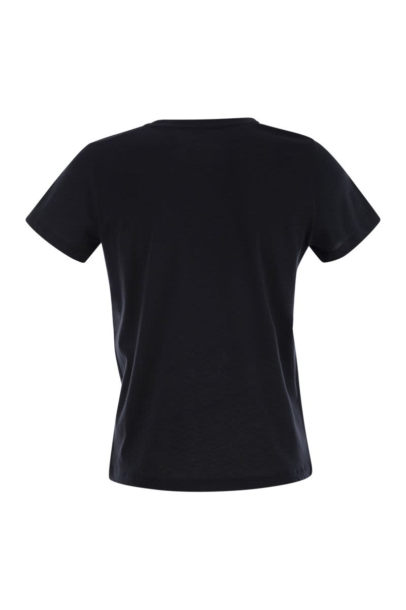 MAJESTIC Essential Crew-Neck Short-Sleeved Cotton T-Shirt