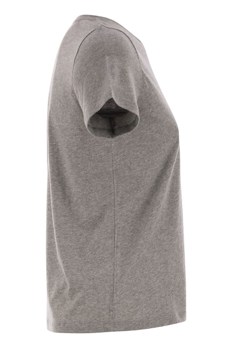 MAJESTIC Slim Fit Crew-Neck Cotton T-Shirt