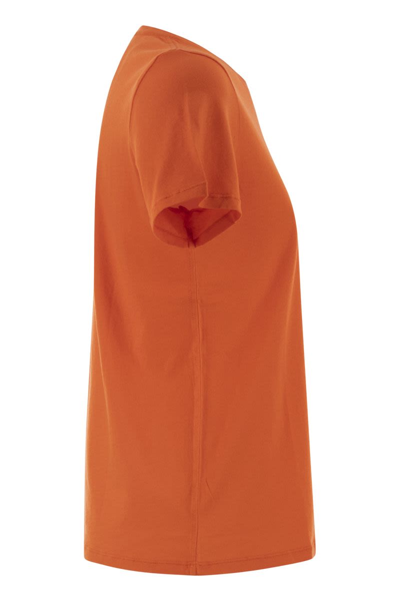 MAJESTIC Essential Crew-Neck Short-Sleeved T-Shirt