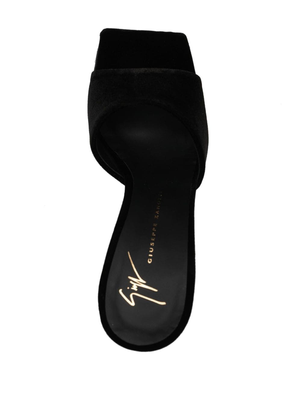 GIUSEPPE ZANOTTI Velvet Effect 90MM Flat Sandals for Women