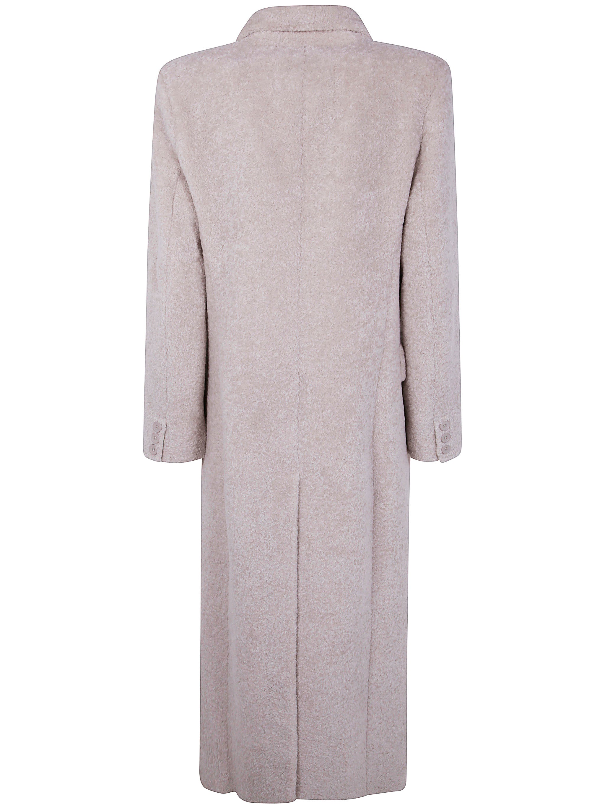 VALENTINI 1972 Long Double-Breasted Eco Fur Jacket for Women