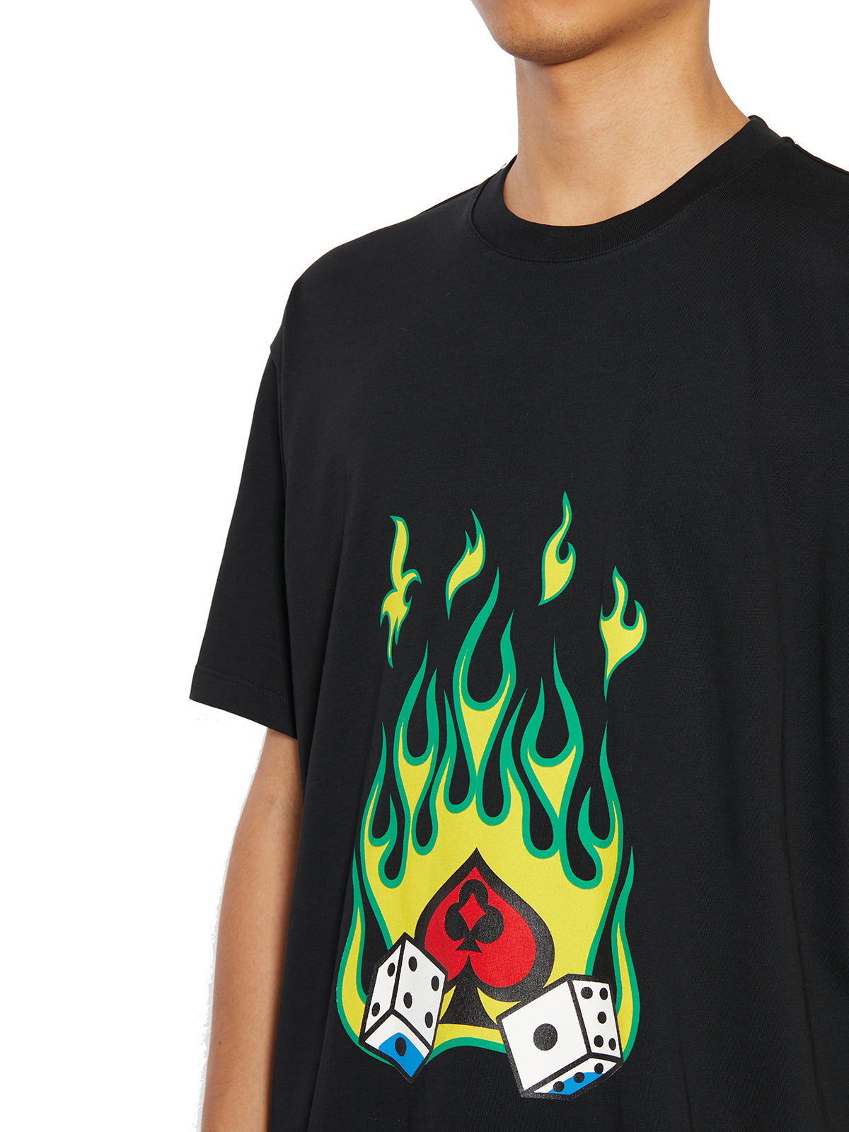 JUST DON Cotton Crew Neck T-Shirt - Size M