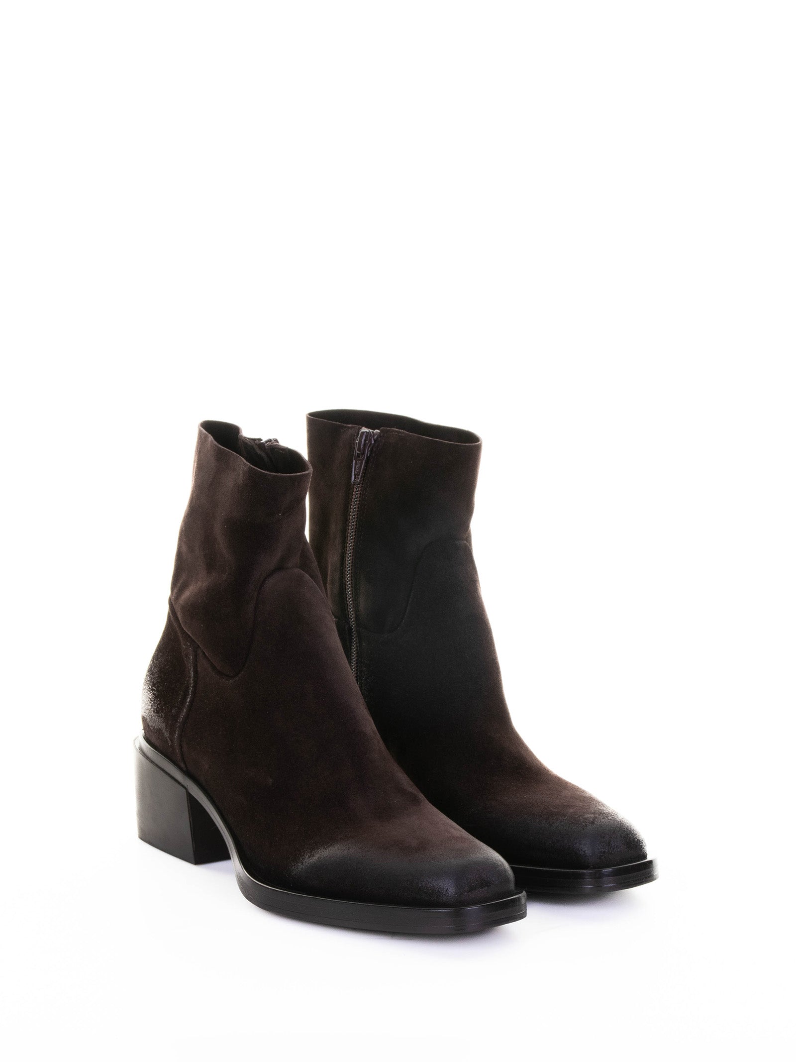 ELENA IACHI Suede Ankle Boot with Rubber Sole