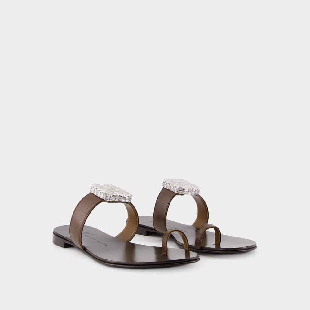 GIUSEPPE ZANOTTI Chic Flat Sandals for Women - SS25