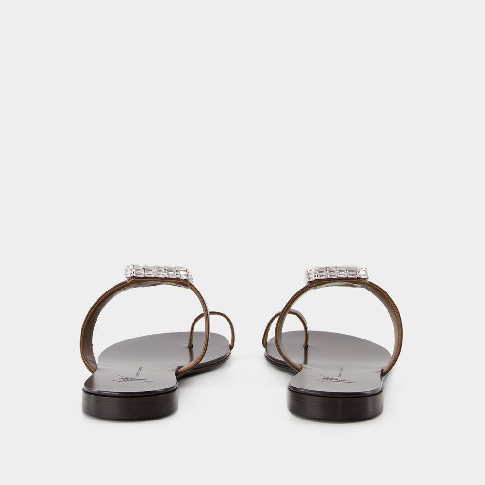 GIUSEPPE ZANOTTI Chic Flat Sandals for Women - SS25