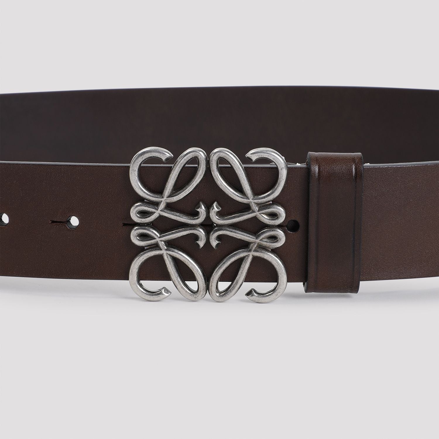 LOEWE Chunky Anagram 4CM Leather Belt for Men