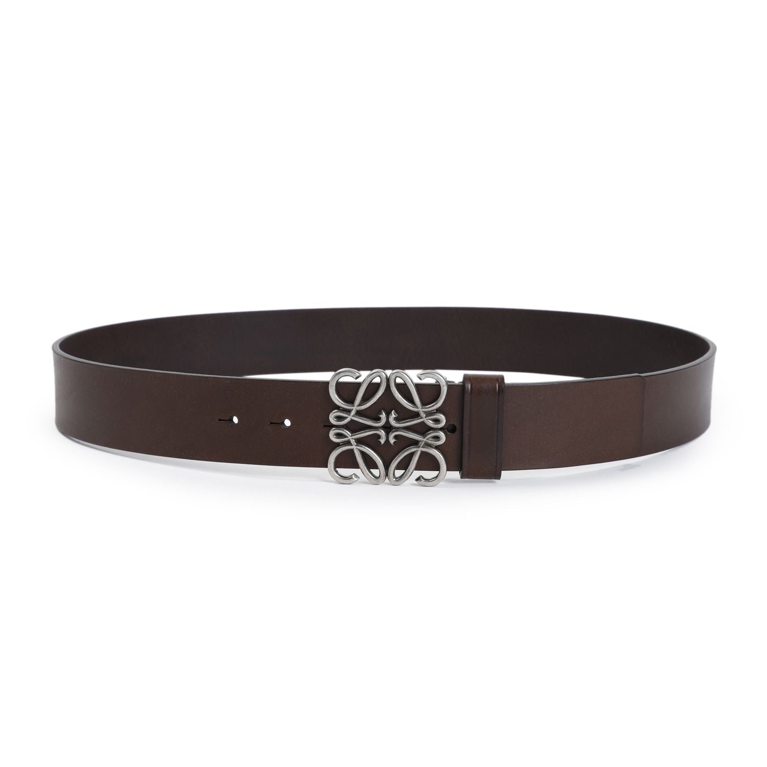 LOEWE Chunky Anagram 4CM Leather Belt for Men