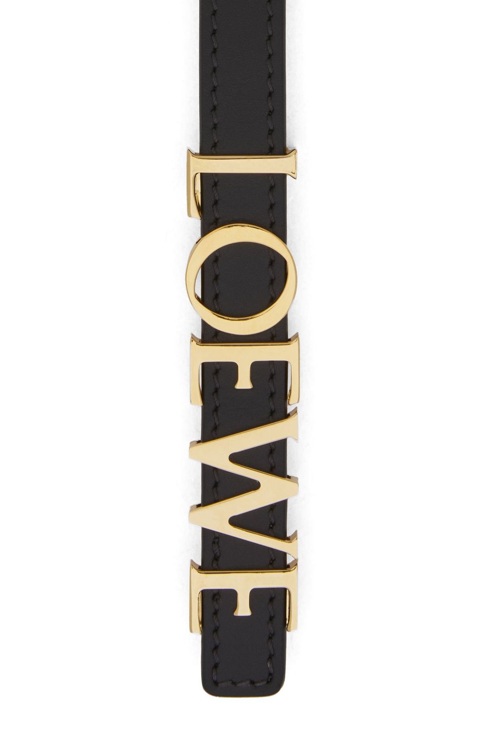 LOEWE Smooth Calfskin Belt 1.5cm with Gold-Tone Buckle