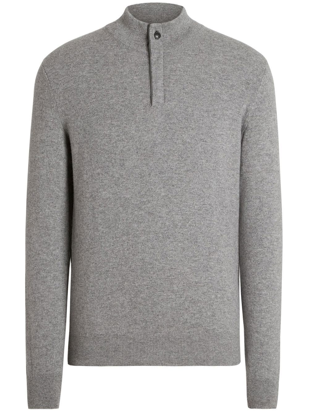 ZEGNA Cashmere Zip-Up Turtleneck for Men