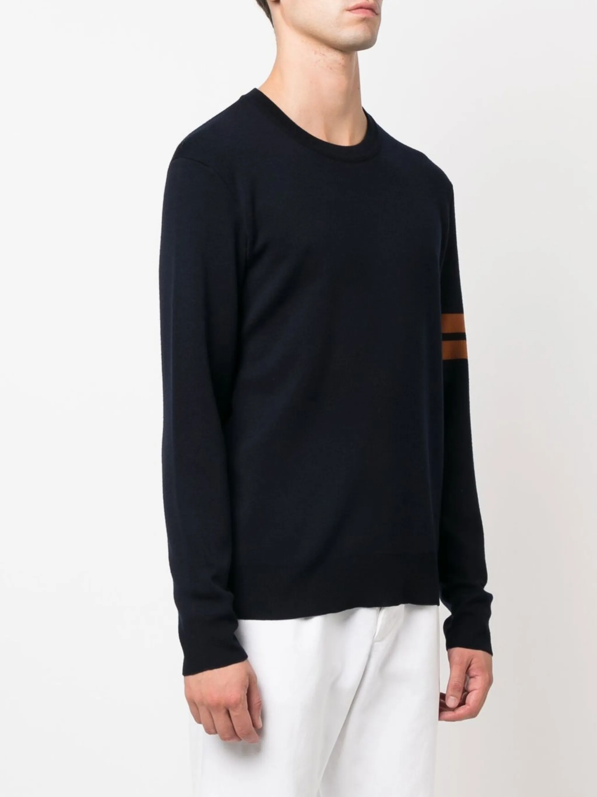 ZEGNA Men's Ribbed Collar Sweater Size 48