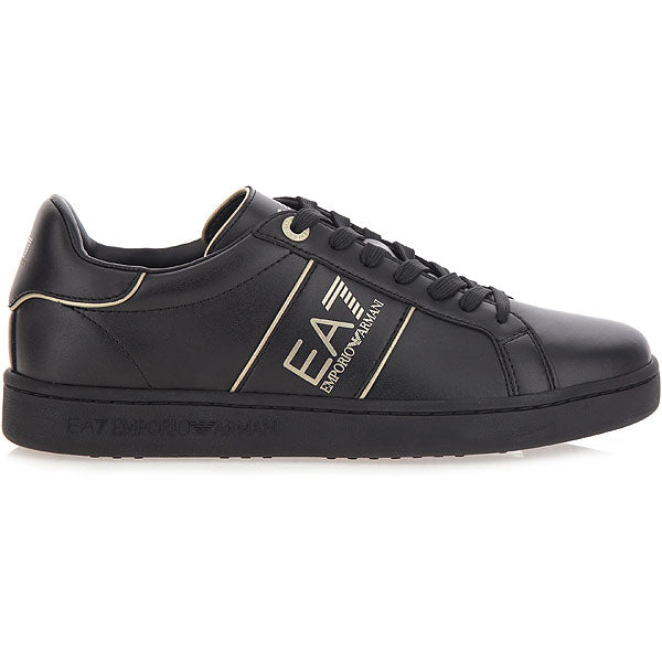 EA7 EMPORIO ARMANI Sleek Leather Sneakers for Men