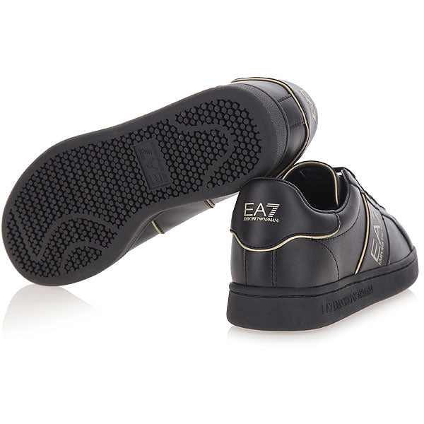 EA7 EMPORIO ARMANI Sleek Leather Sneakers for Men