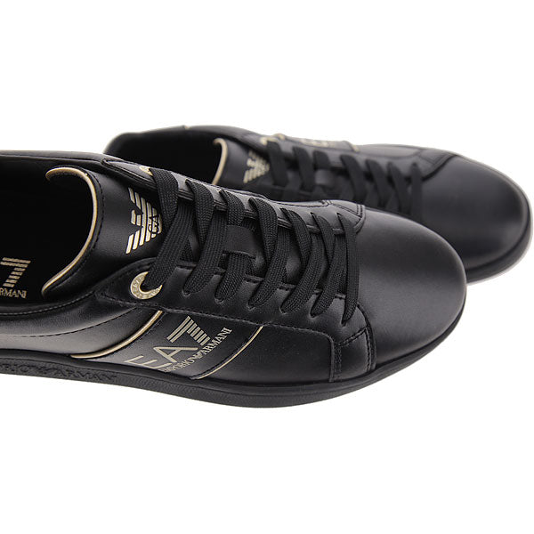 EA7 EMPORIO ARMANI Sleek Leather Sneakers for Men