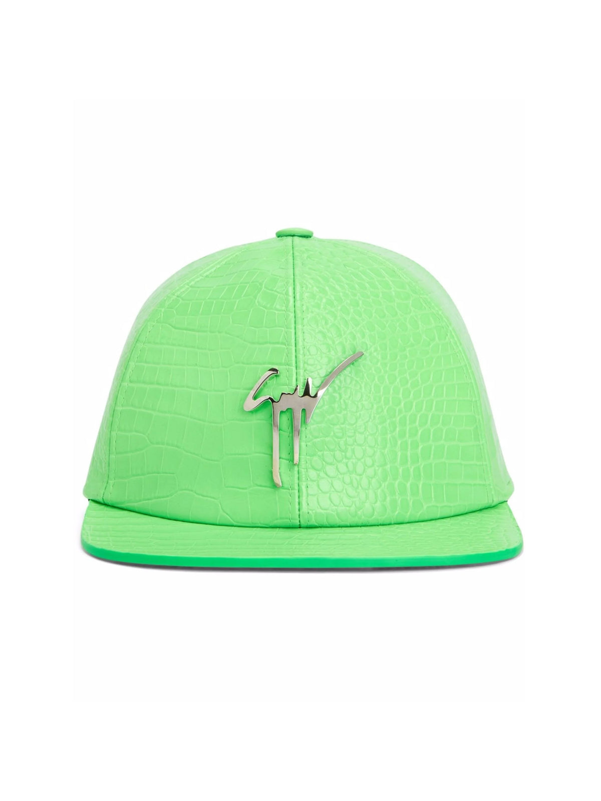 GIUSEPPE ZANOTTI Signature Logo Leather Baseball Cap for Men