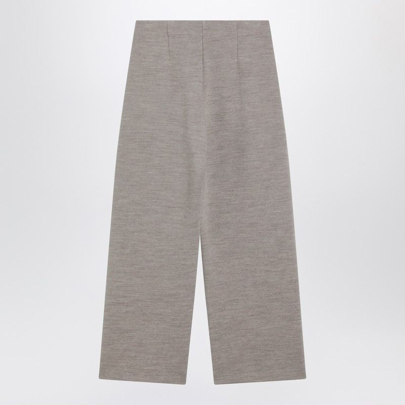 MAX MARA Wool-Cotton Blend Cropped Trousers