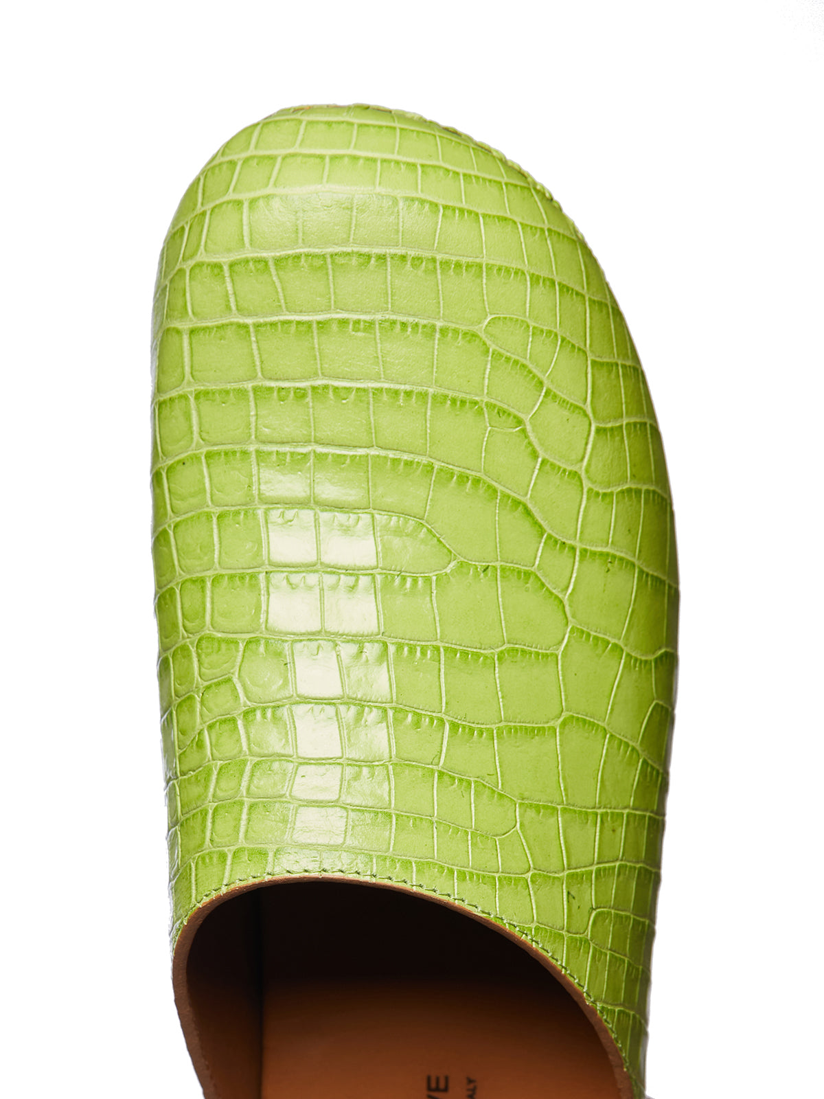 FIGURE DECORATIVE Handcrafted Decorative Leather and Wood Clogs with 5 cm Heel