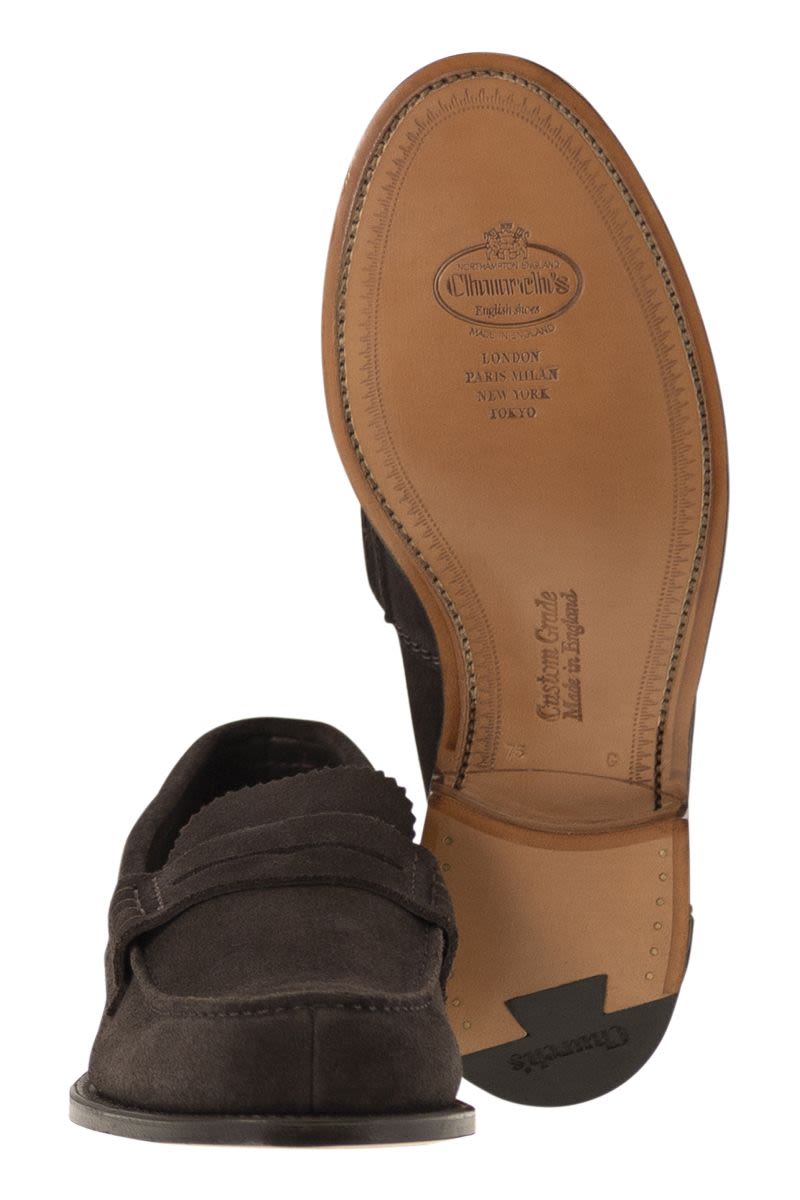 CHURCH'S Classic Suede Moccasin Lace-Up for Men