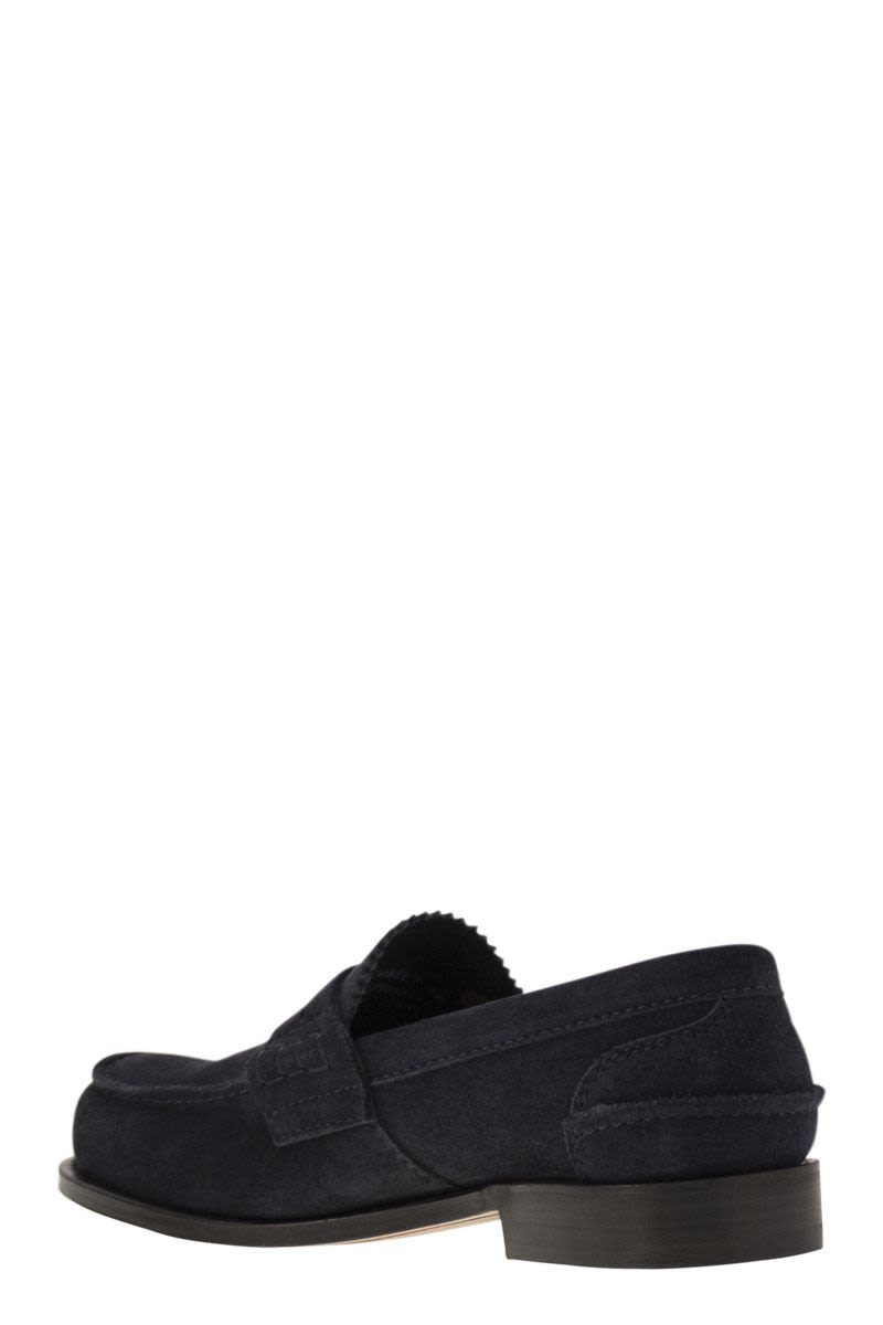 CHURCH'S Classic Suede Moccasin with Comfort Fit