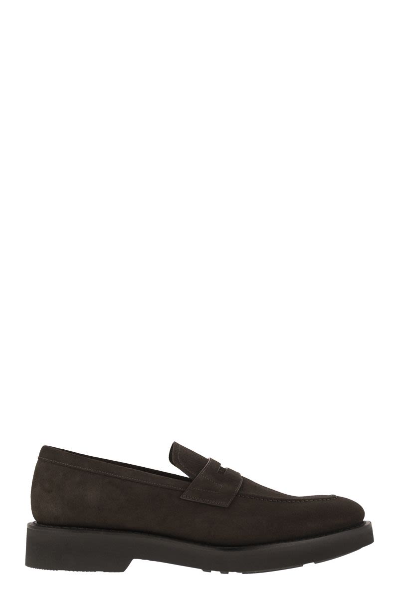 CHURCH'S Elegant Suede Calfskin Moccasin