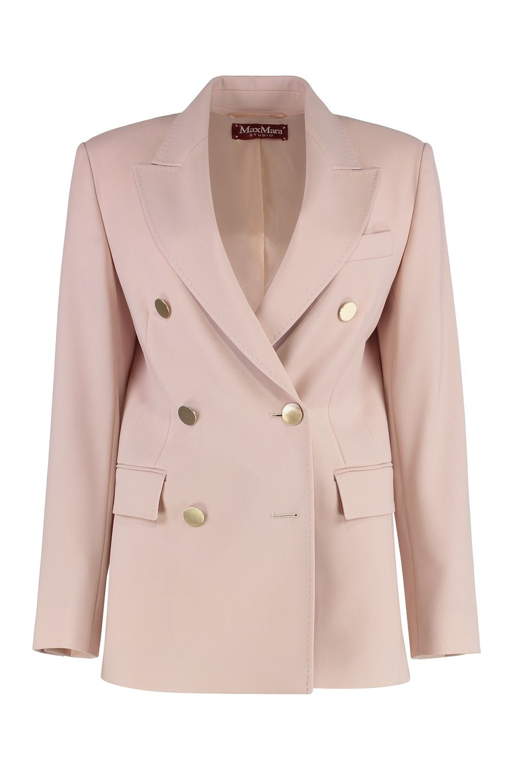 MAX MARA STUDIO Double-Breasted Wool Blazer for Women