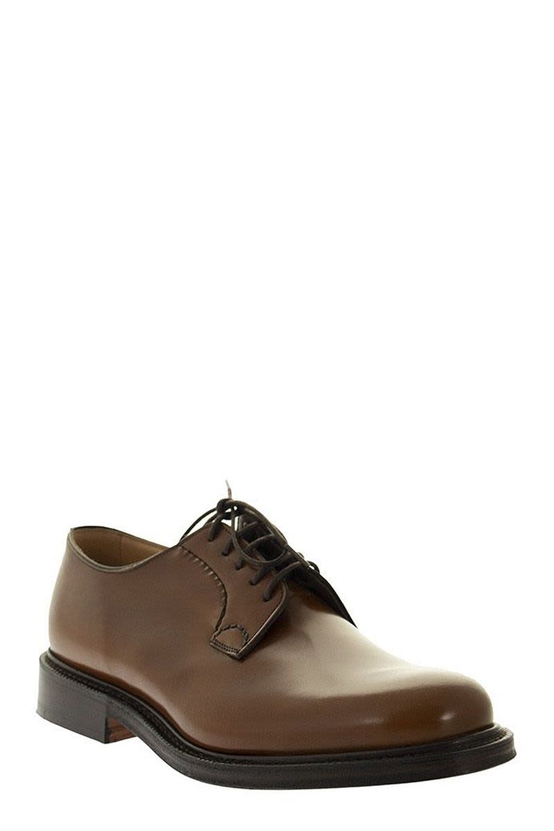 CHURCH'S Classic Polished Derby Dress Shoes