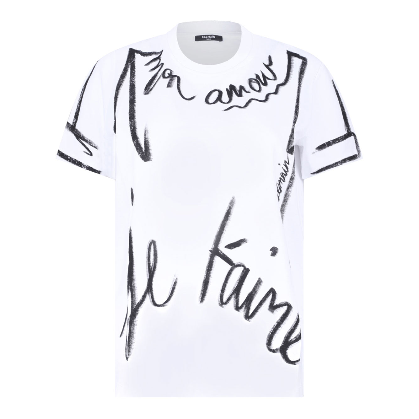 BALMAIN Cotton T-Shirt for Women - SS25 Collection