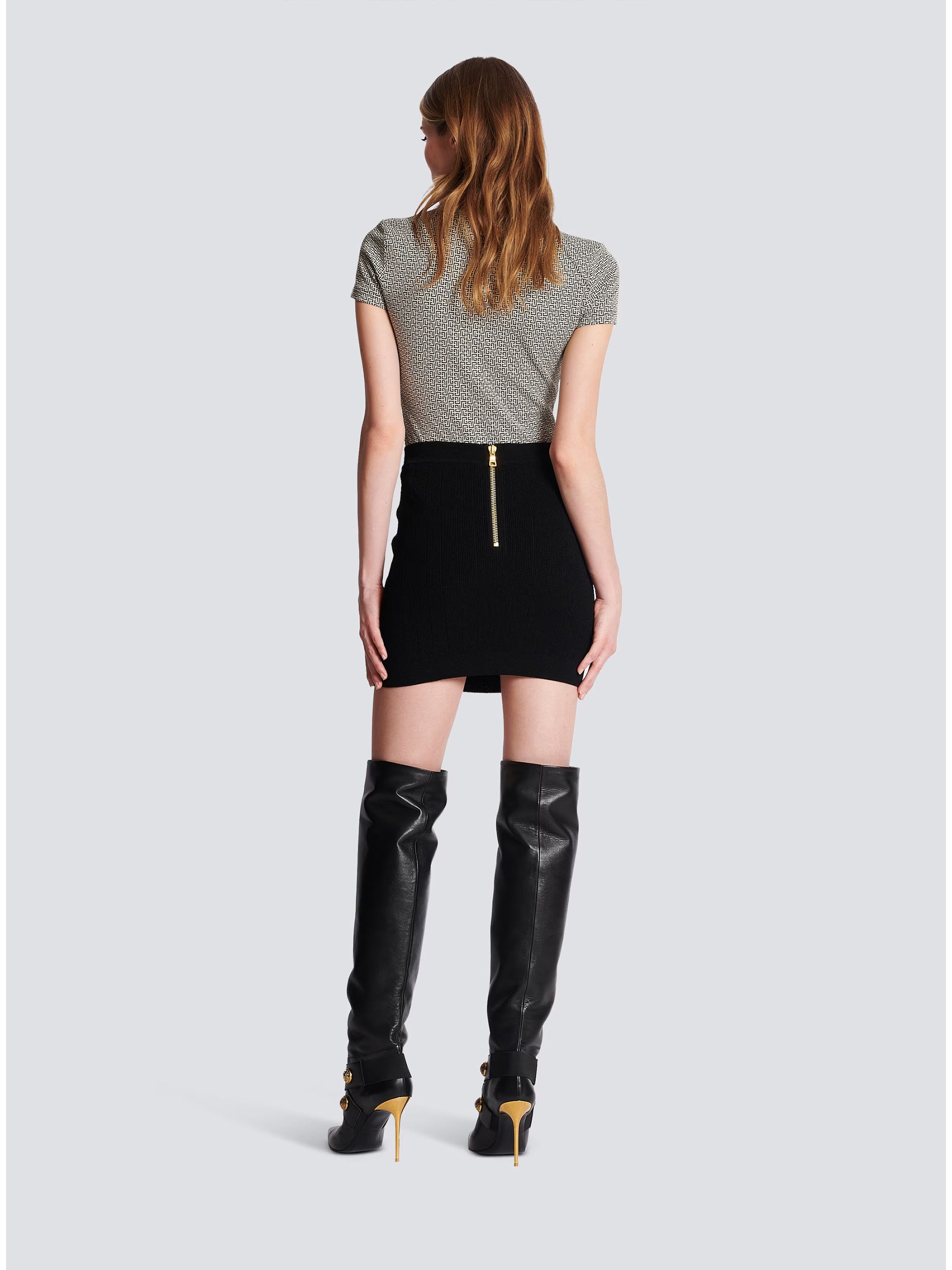 BALMAIN Viscose Mini Skirt for Women - FW25 Collection