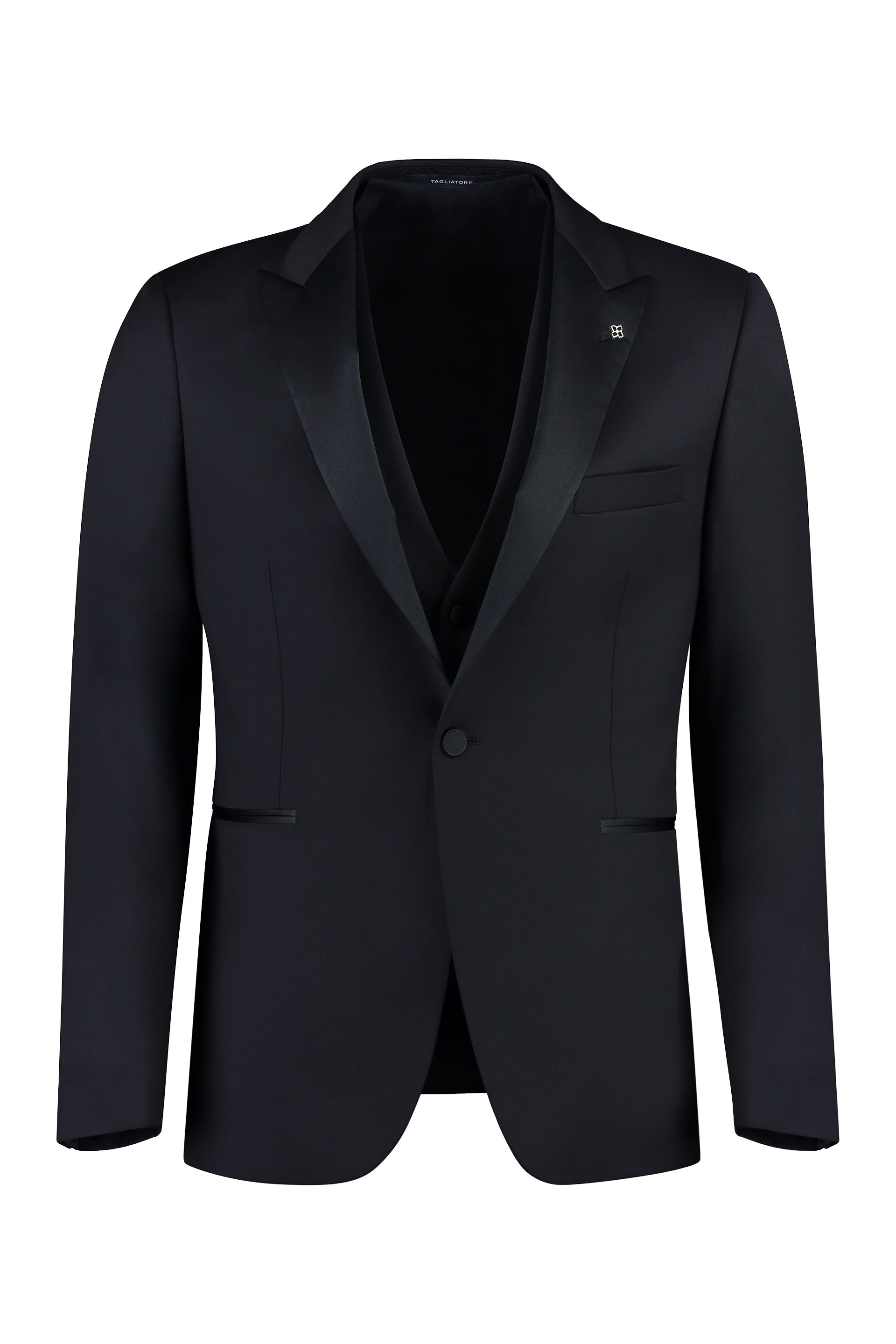 TAGLIATORE Tailored Single Breasted Suit with Gilet for Men - SS24