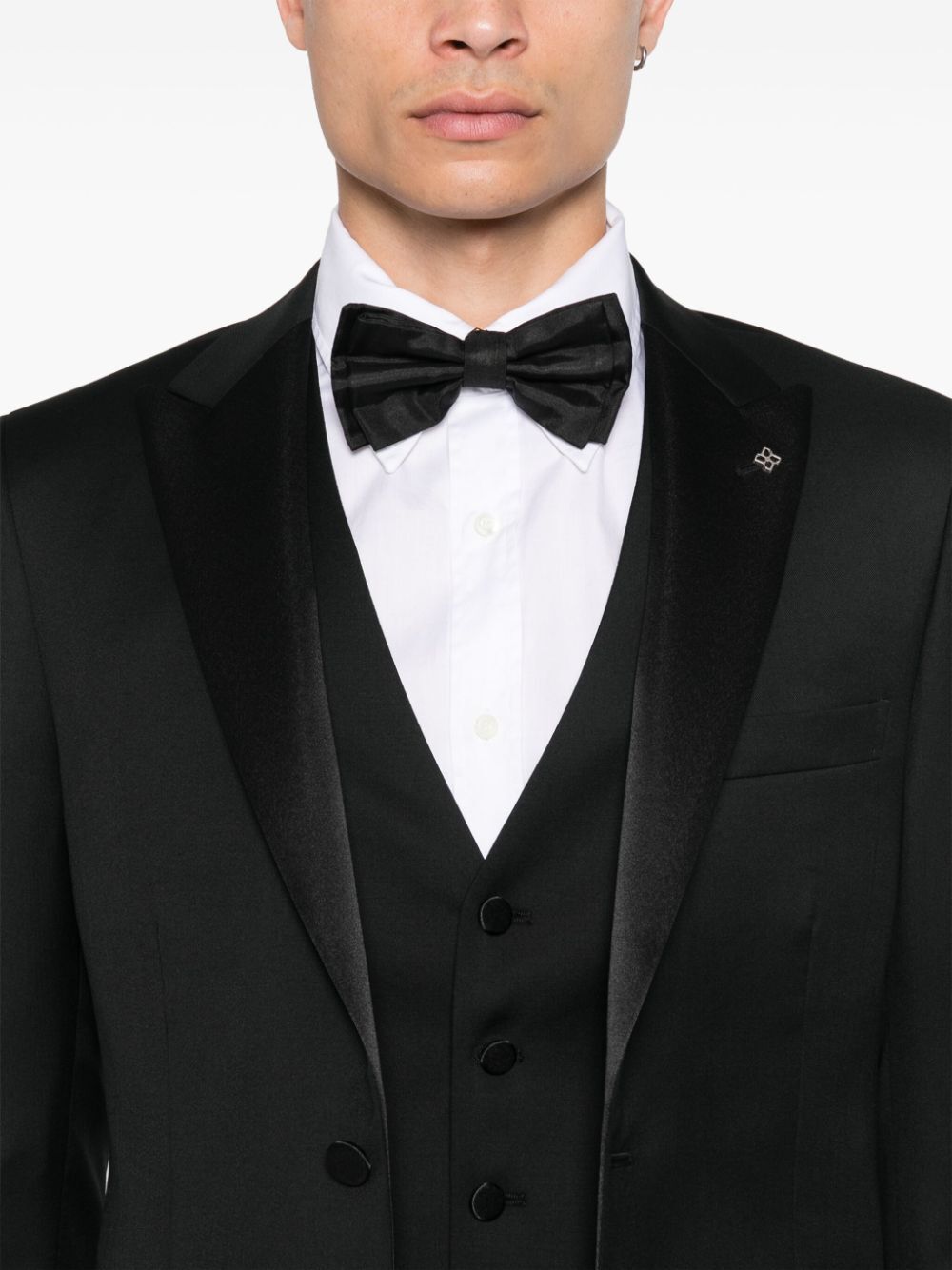 TAGLIATORE Classic Smoking Suit with Gilet for Men