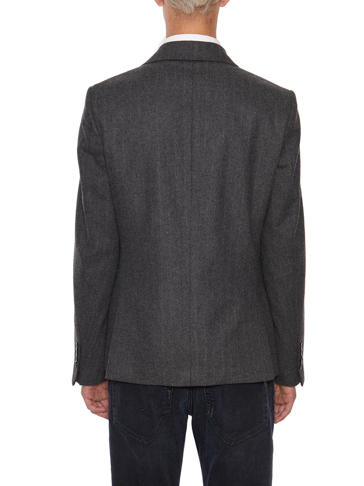 DANIELE ALESSANDRINI Men's Wool Single-Breasted Jacket - Size 48