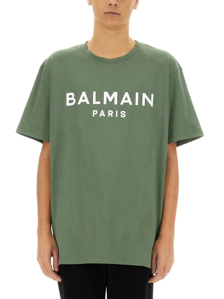 BALMAIN Logo T-Shirt - Size L