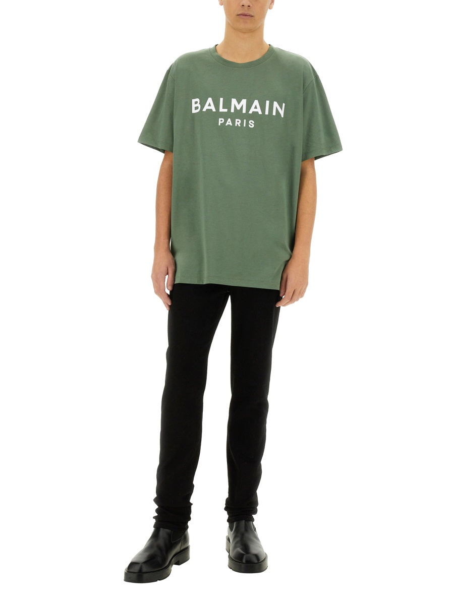 BALMAIN Logo T-Shirt - Size L