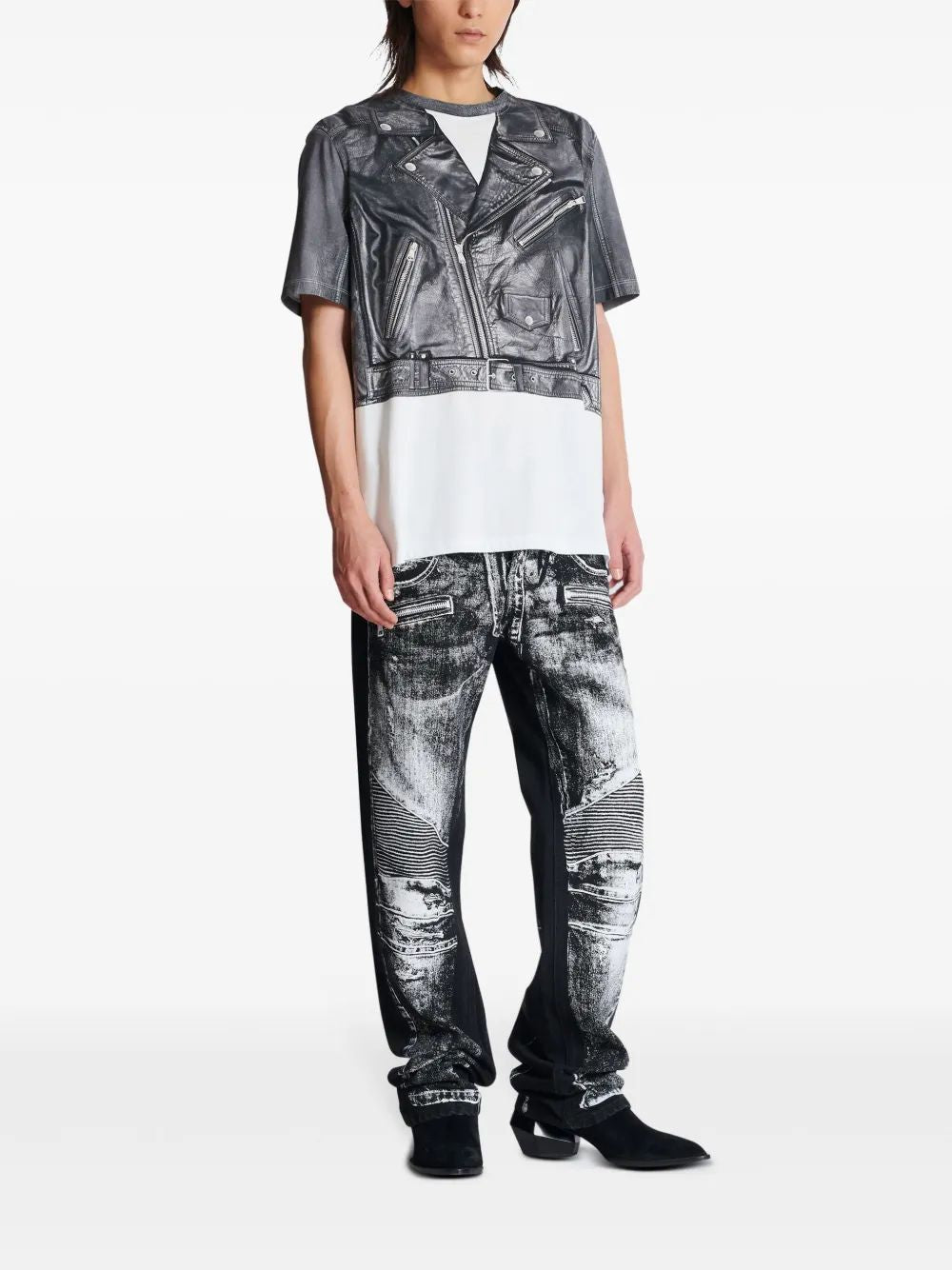 BALMAIN Loose Fit Short Sleeve T-Shirt