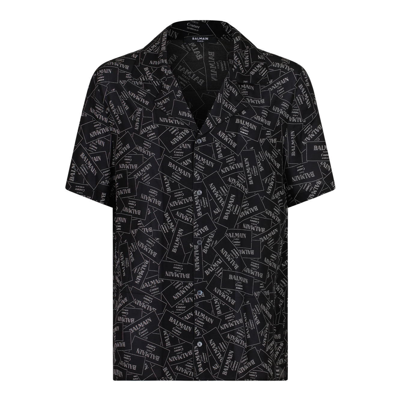 BALMAIN Viscose Button-Up Shirt for Men - SS25 Collection