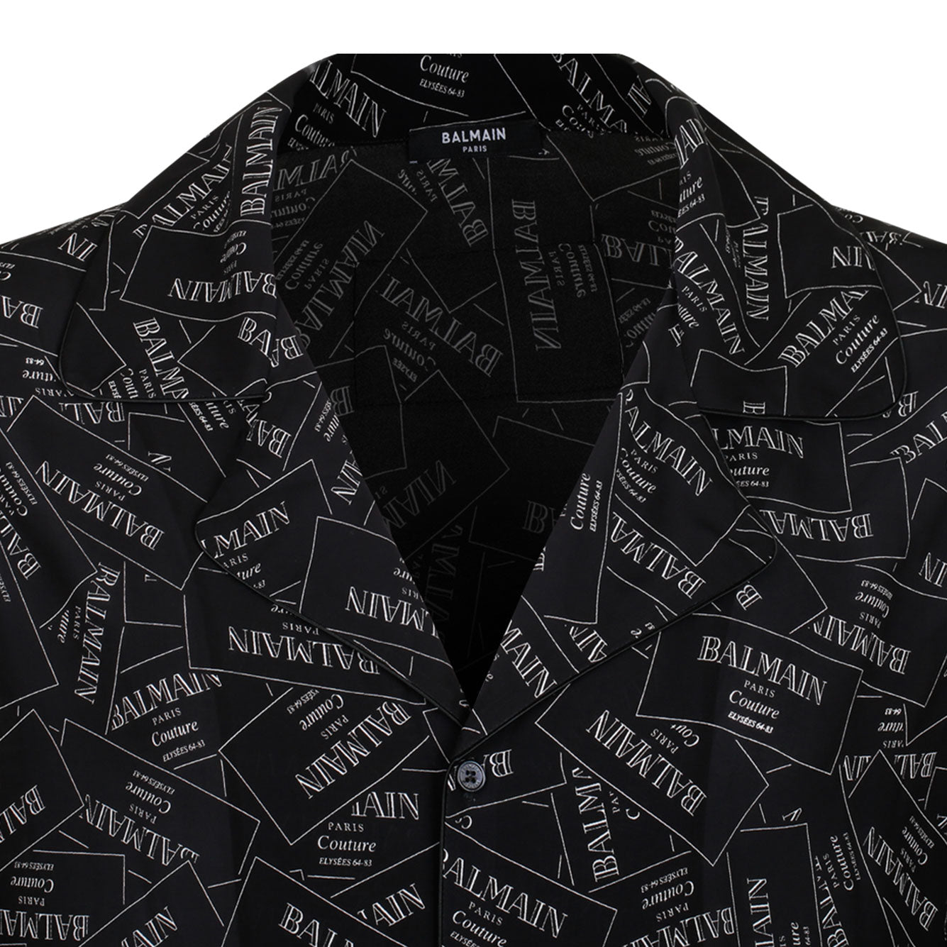 BALMAIN Viscose Button-Up Shirt for Men - SS25 Collection