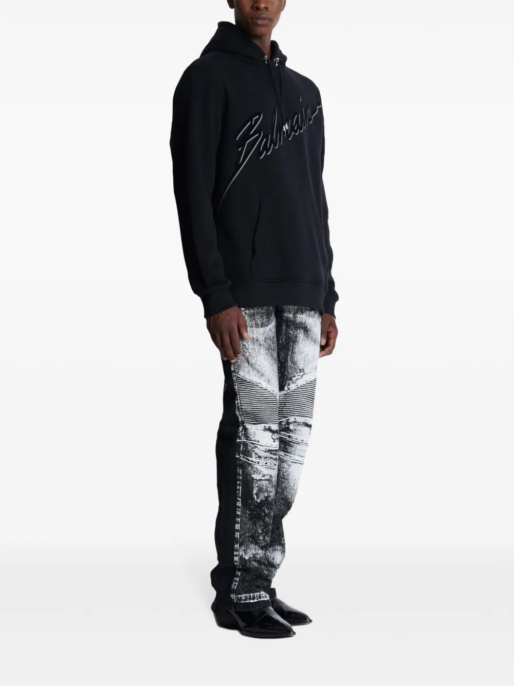 BALMAIN Oversized Long Sleeve Hoodie