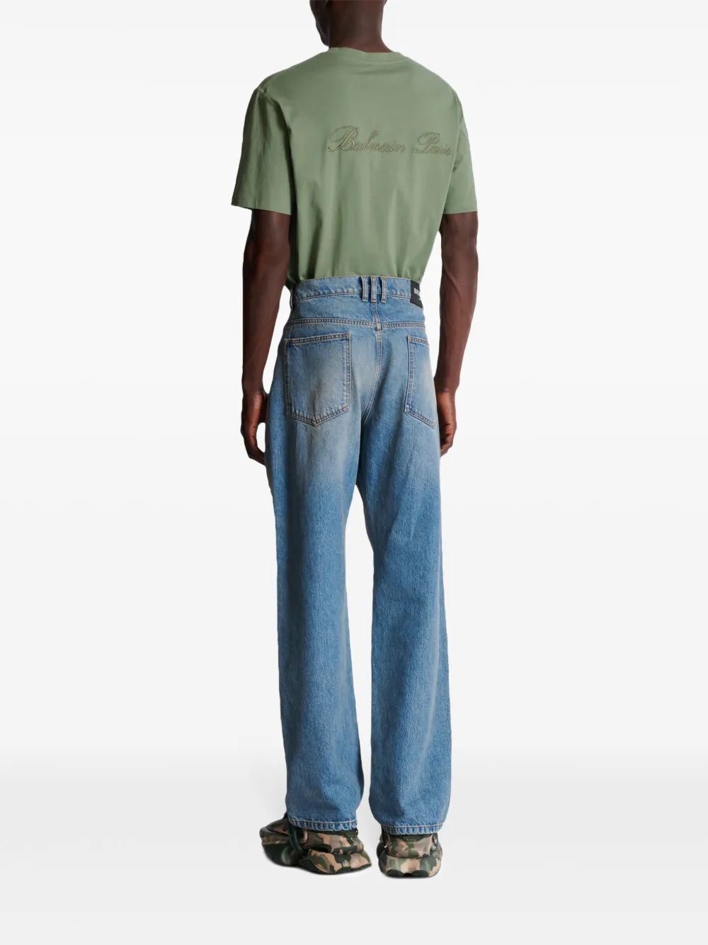 BALMAIN Large Fit Denim Jeans for Men - SS25 Collection