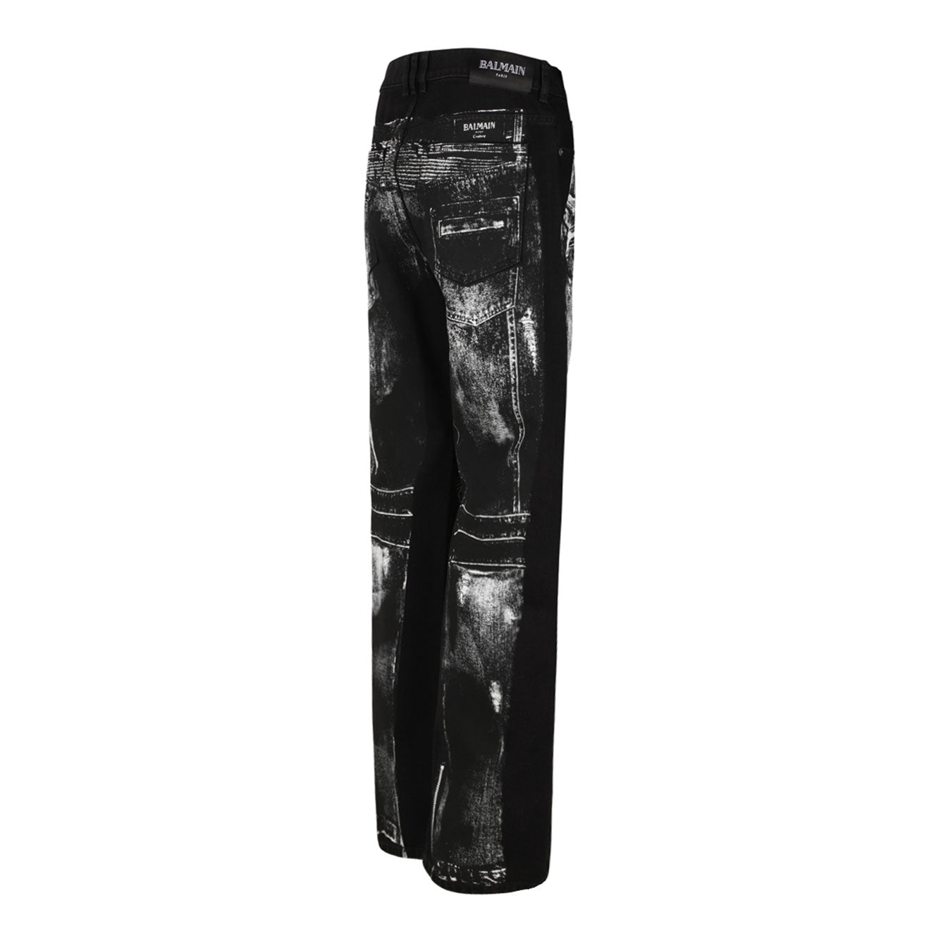 BALMAIN Men's Distressed Cotton Jeans