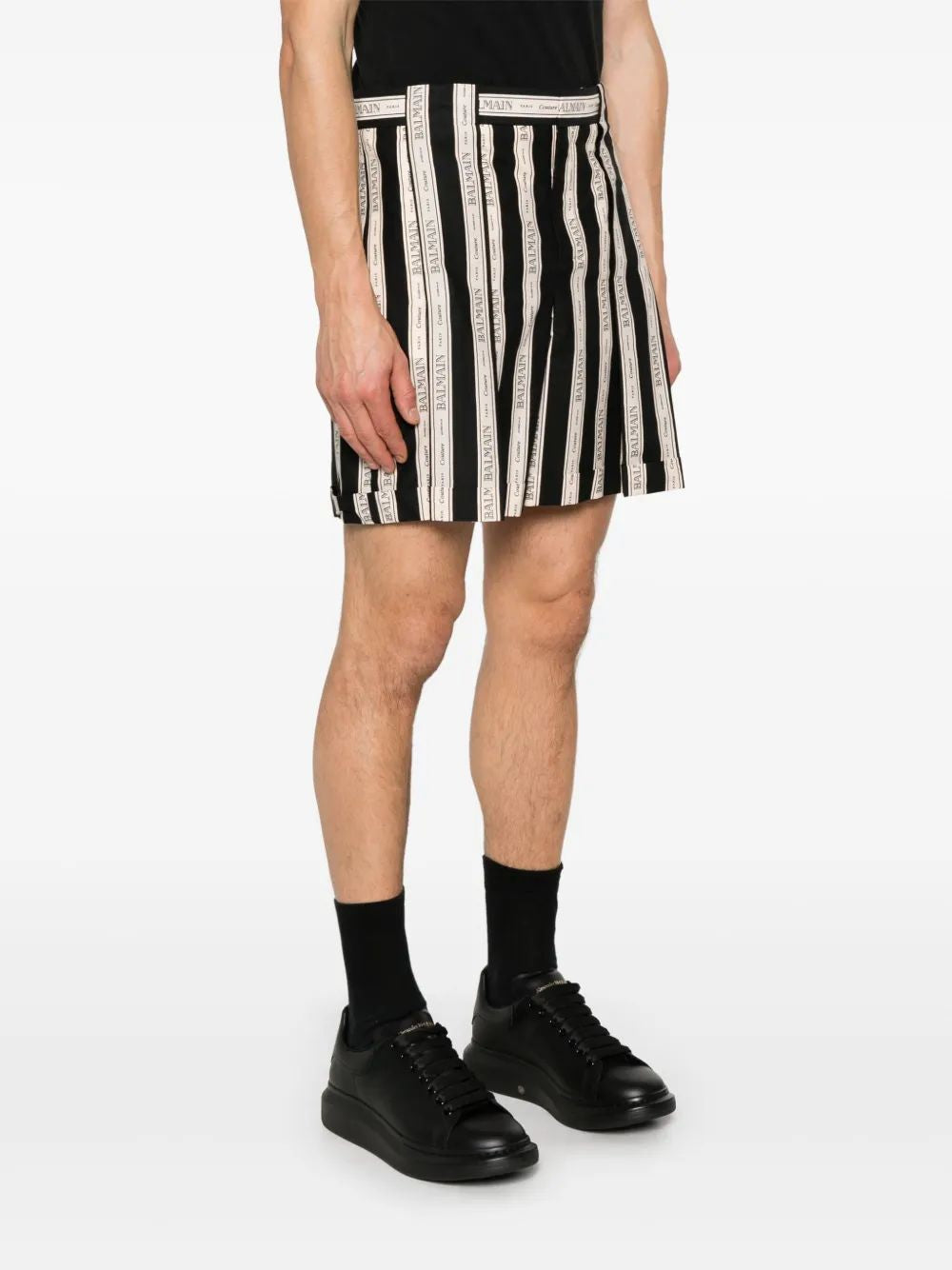 BALMAIN Men's Mini Casual Shorts - Summer Style 2025