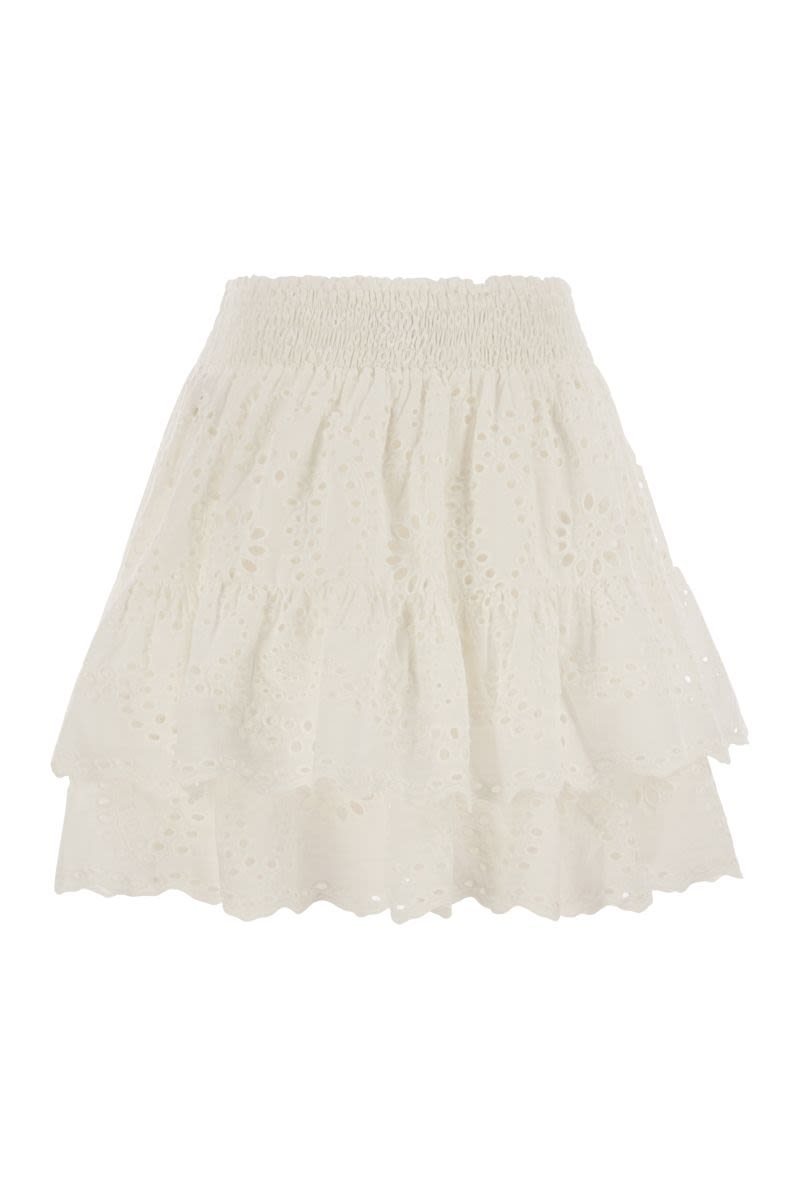 MC2 SAINT BARTH Womens Mini Skirt with Ruffles