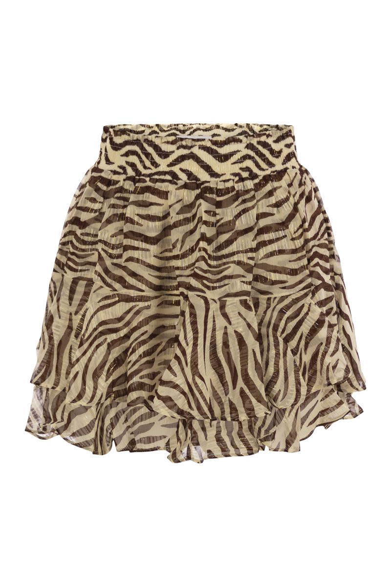 MC2 SAINT BARTH Dynamic Mini Skirt with Ruffles