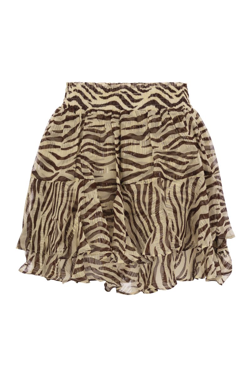 MC2 SAINT BARTH Dynamic Mini Skirt with Ruffles
