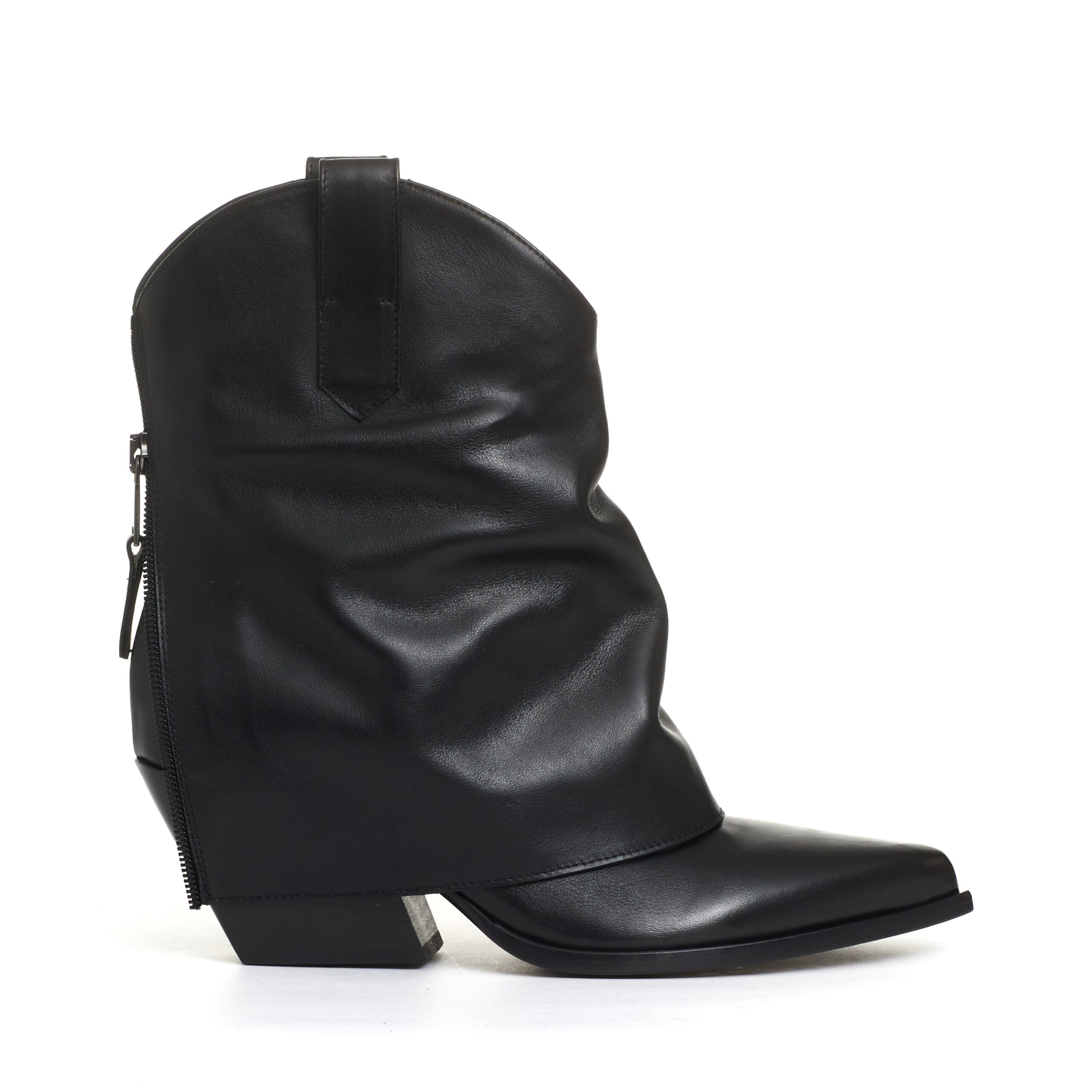 ELENA IACHI Fold-Over Ankle Boot with 70 mm Heel