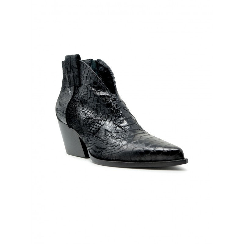 ELENA IACHI Elegant Leather Isidoro Ankle Boots - 70mm Heel