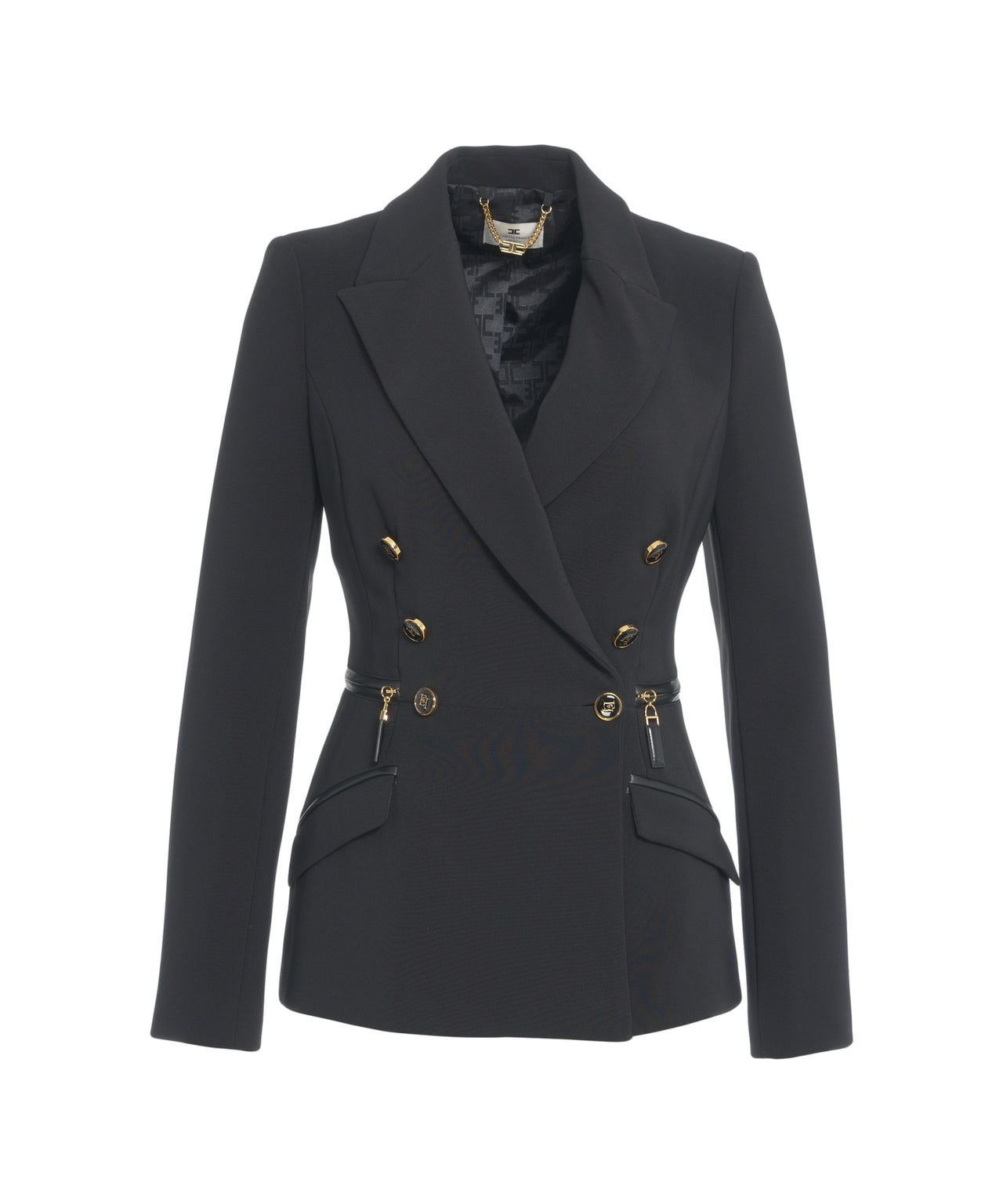 ELISABETTA FRANCHI Double-Breasted Tailored Blazer