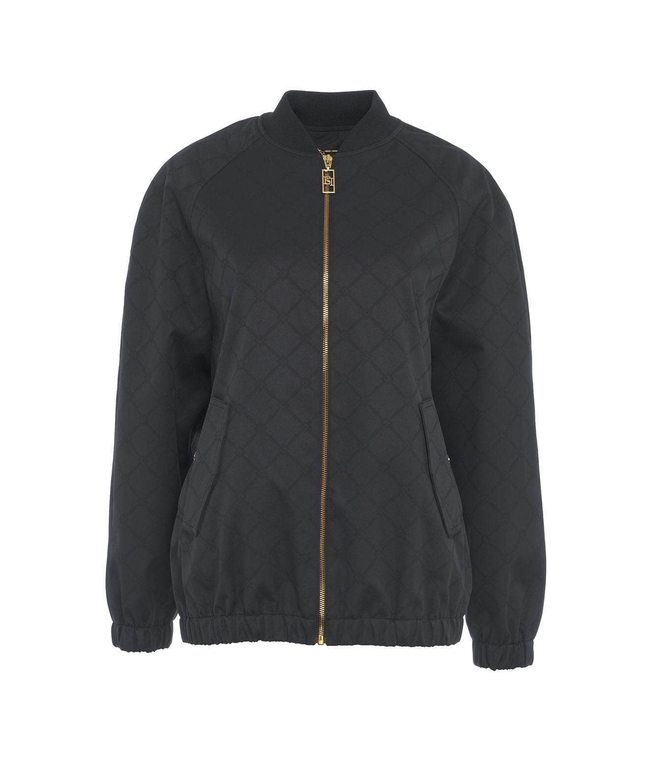 ELISABETTA FRANCHI Chic Bomber Jacket with Monogram Design
