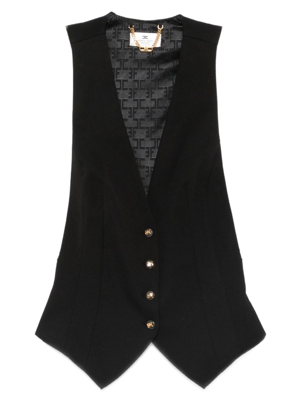 ELISABETTA FRANCHI Elegant Knit Jacket for Women - Fall Winter 25/26