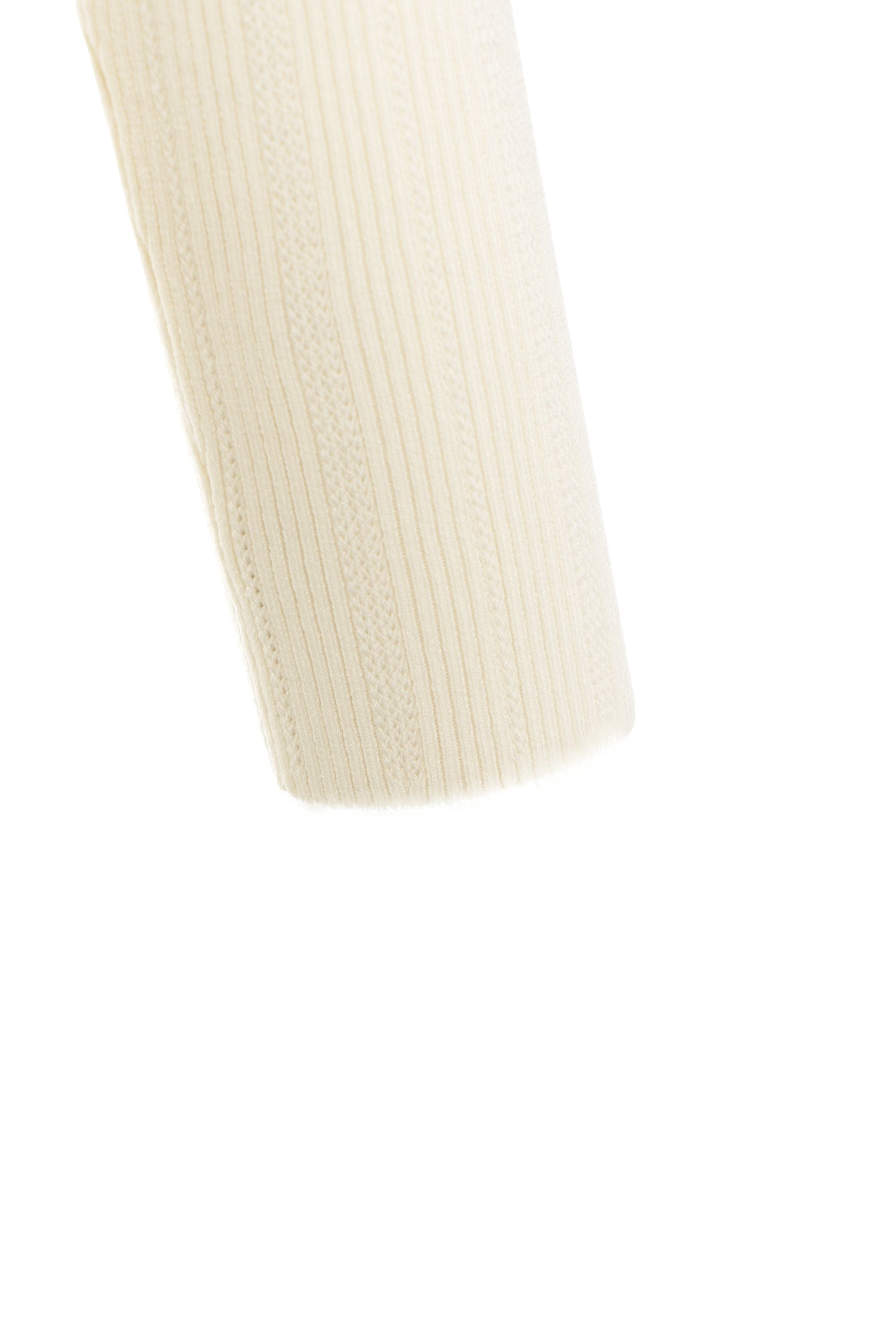 ELISABETTA FRANCHI Elegant Ribbed Sweater with Chain Detail