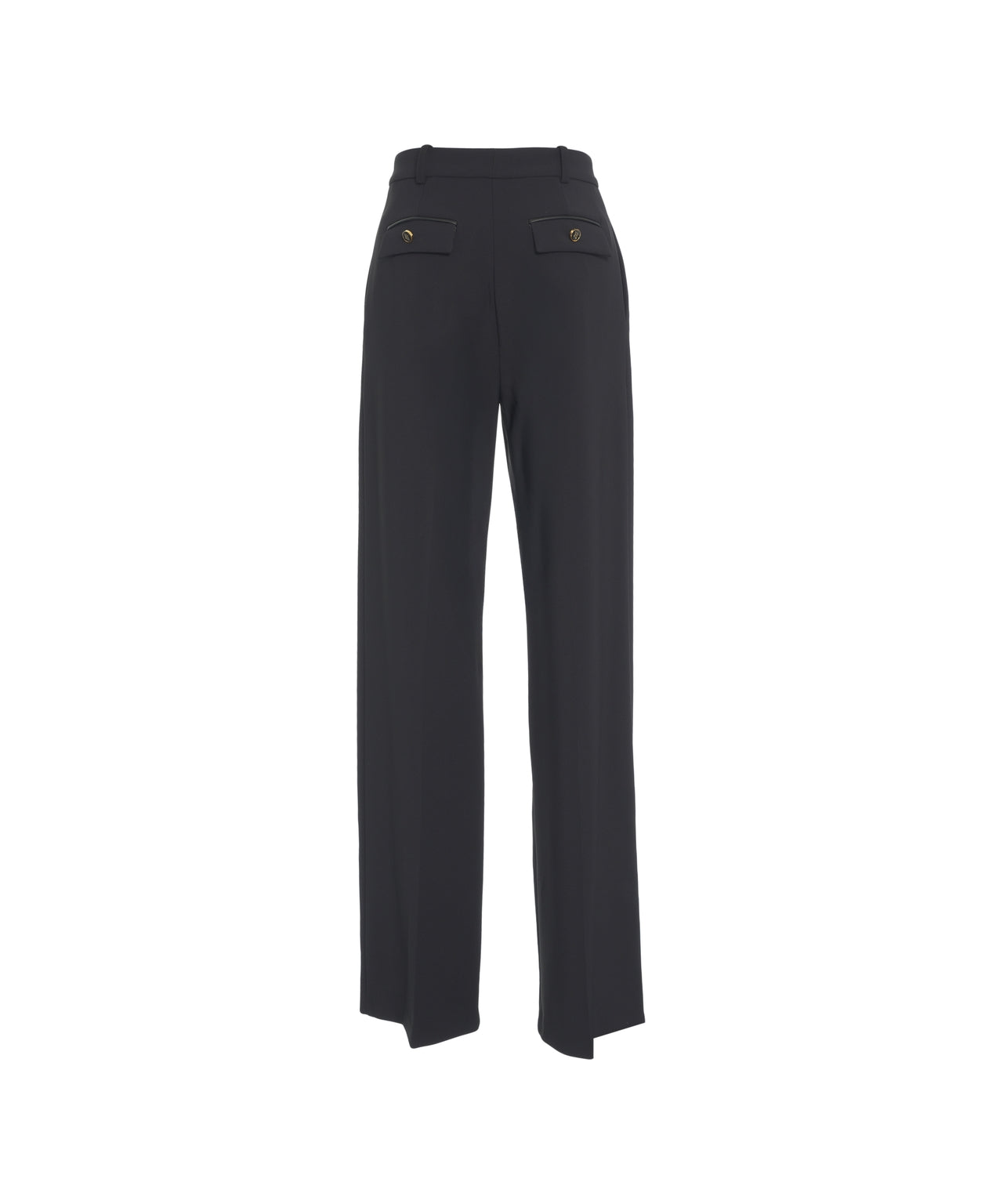 ELISABETTA FRANCHI High-Waisted Wide-Leg Trousers