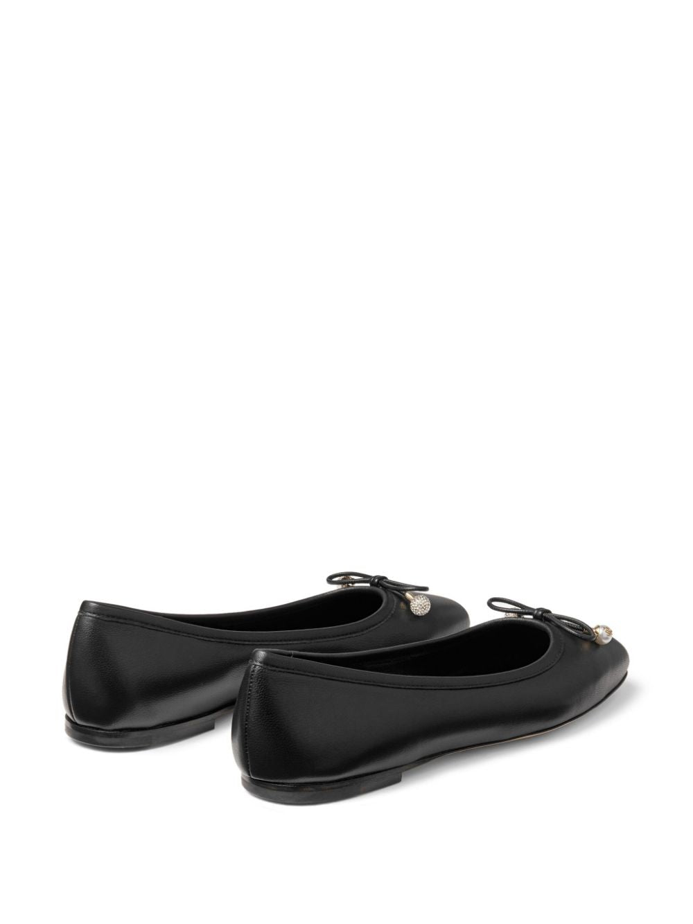 JIMMY CHOO Elme Flat Leather Ballet Flats